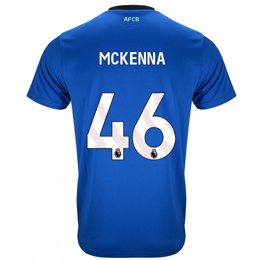 Danxen Barn Callan Mckenna #46 Blå Svart Bortetrøye Drakt Trøye 2025/26 Skjorter T-Skjorte