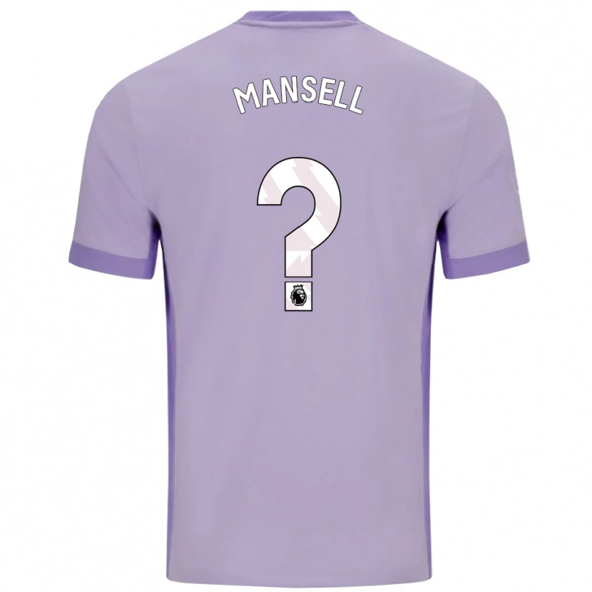 Danxen Barn Alfie Mansell #0 Taro Lilla Hvit Bortetrøye Drakt Trøye 2025/26 Skjorter T-Skjorte