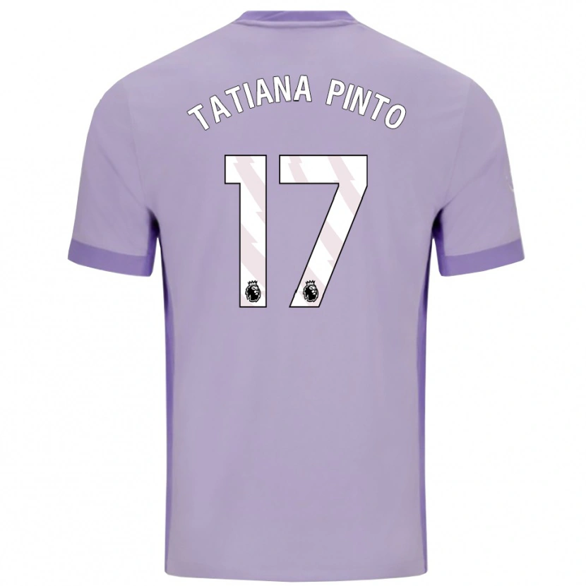 Danxen Barn Tatiana Vanessa Ferreira Pinto #17 Taro Lilla Hvit Bortetrøye Drakt Trøye 2025/26 Skjorter T-Skjorte