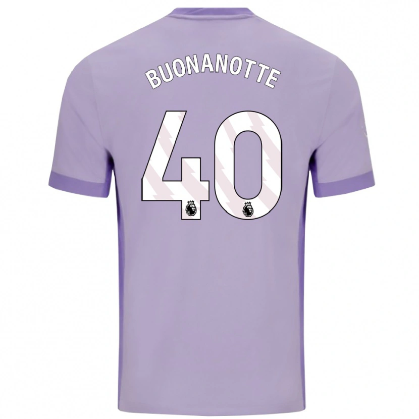 Danxen Barn Facundo Buonanotte #40 Taro Lilla Hvit Bortetrøye Drakt Trøye 2025/26 Skjorter T-Skjorte