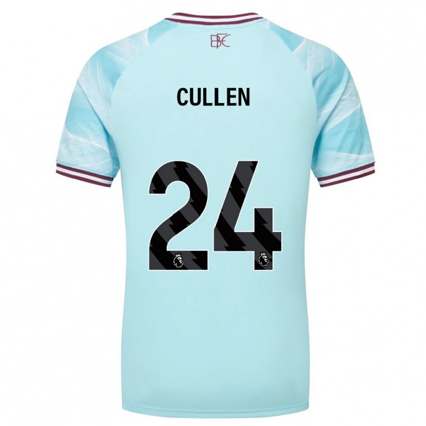 Danxen Barn Josh Cullen #24 Himmelsblå Burgunder Bortetrøye Drakt Trøye 2025/26 Skjorter T-Skjorte