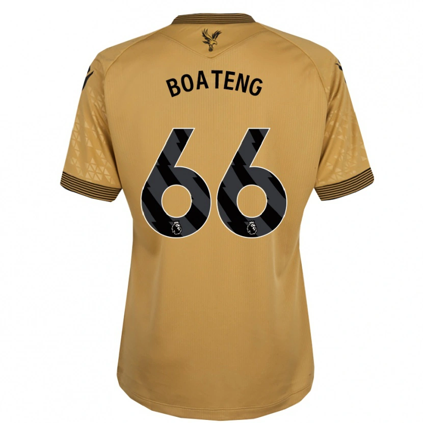 Danxen Barn David Boateng #66 Gull Svart Bortetrøye Drakt Trøye 2025/26 Skjorter T-Skjorte
