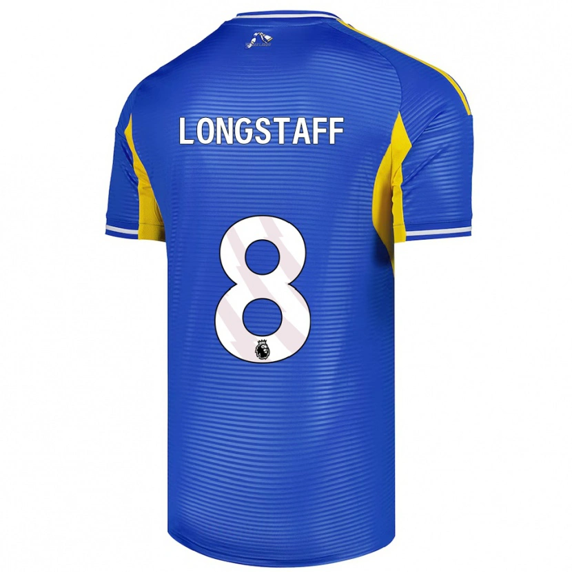 Danxen Barn Sean Longstaff #8 Blå Gul Bortetrøye Drakt Trøye 2025/26 Skjorter T-Skjorte