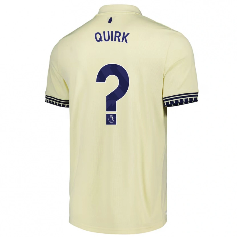 Danxen Barn Sebastian Quirk #0 Off White Svart Bortetrøye Drakt Trøye 2025/26 Skjorter T-Skjorte