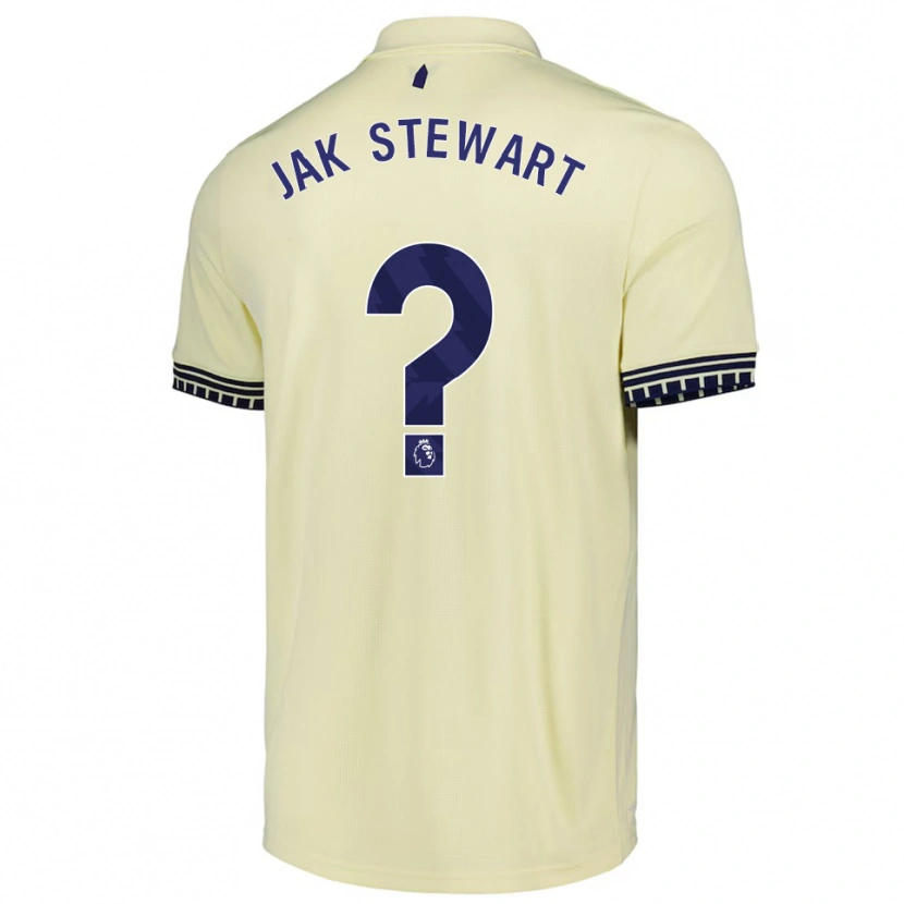 Danxen Barn Jak Stewart #0 Off White Svart Bortetrøye Drakt Trøye 2025/26 Skjorter T-Skjorte