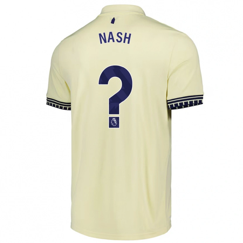 Danxen Barn Patrick Nash #0 Off White Svart Bortetrøye Drakt Trøye 2025/26 Skjorter T-Skjorte