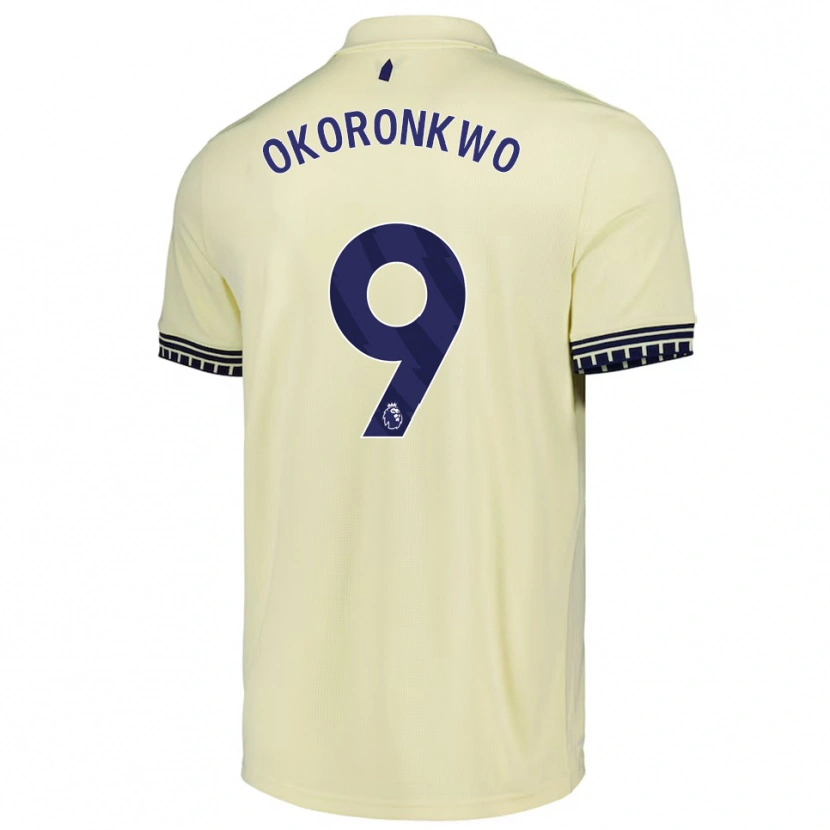 Danxen Barn Francis Okoronkwo #9 Off White Svart Bortetrøye Drakt Trøye 2025/26 Skjorter T-Skjorte