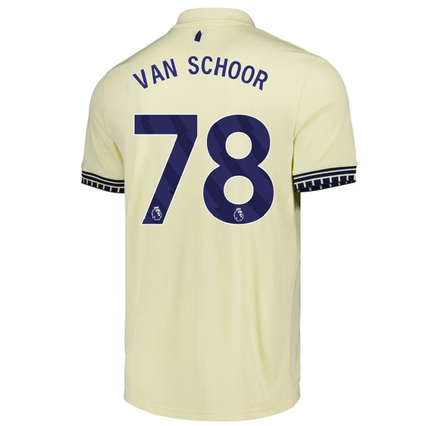 Danxen Barn Joshua Van Schoor #78 Off White Svart Bortetrøye Drakt Trøye 2025/26 Skjorter T-Skjorte