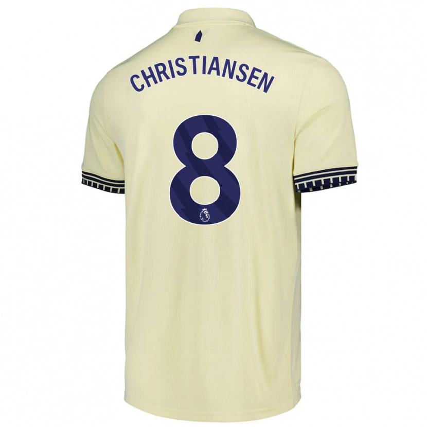 Danxen Barn Izzy Christiansen #8 Off White Svart Bortetrøye Drakt Trøye 2025/26 Skjorter T-Skjorte
