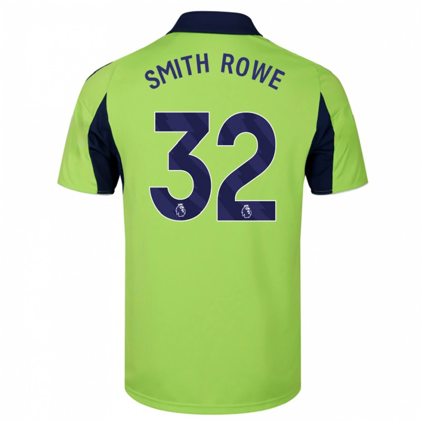 Danxen Barn Emile Smith Rowe #32 Grønn Marineblå Hvit Bortetrøye Drakt Trøye 2025/26 Skjorter T-Skjorte