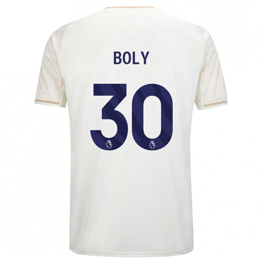 Danxen Barn Willy Boly #30 Off White Svart Bortetrøye Drakt Trøye 2025/26 Skjorter T-Skjorte