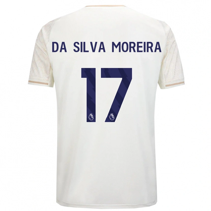 Danxen Barn Eric Da Silva Moreira #17 Off White Svart Bortetrøye Drakt Trøye 2025/26 Skjorter T-Skjorte