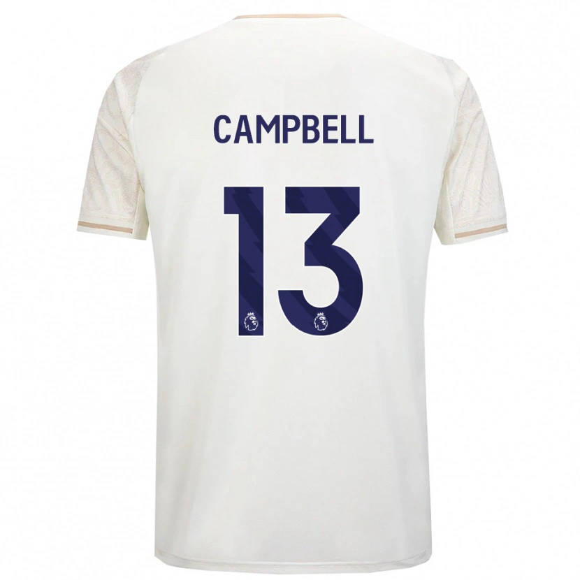 Danxen Barn Luke Campbell #13 Off White Svart Bortetrøye Drakt Trøye 2025/26 Skjorter T-Skjorte