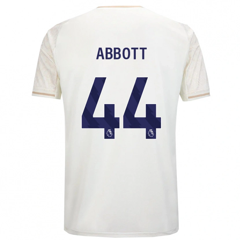 Danxen Barn Zach Abbott #44 Off White Svart Bortetrøye Drakt Trøye 2025/26 Skjorter T-Skjorte