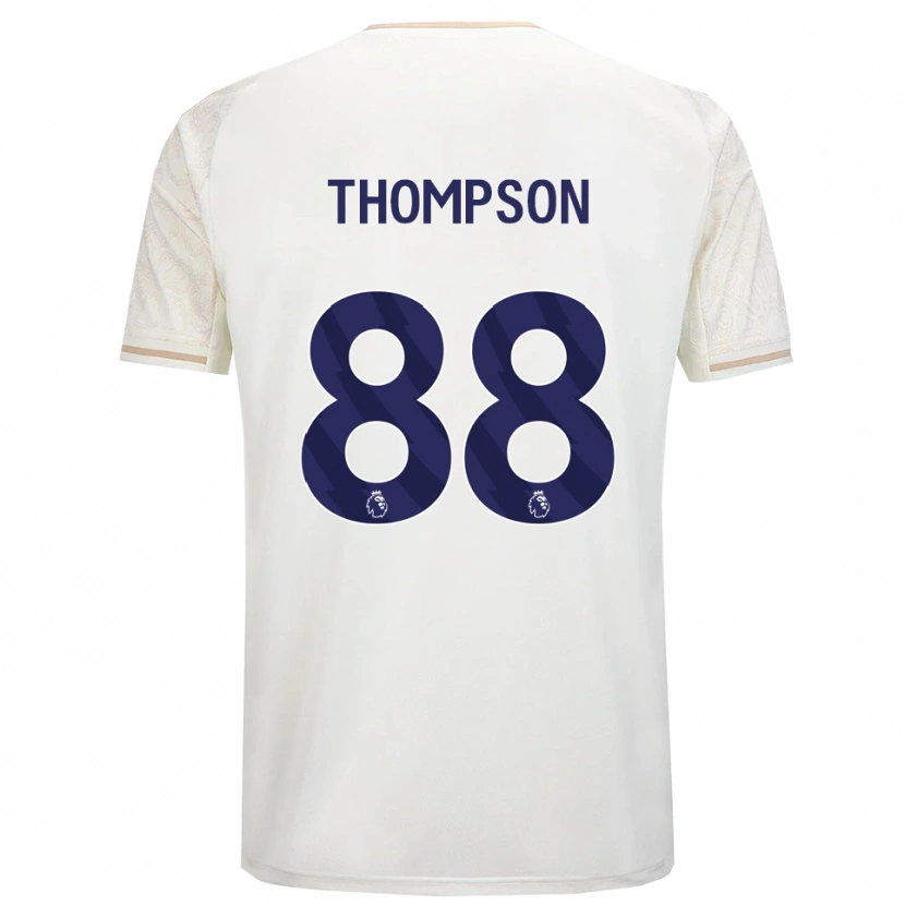 Danxen Barn Will Thompson #88 Off White Svart Bortetrøye Drakt Trøye 2025/26 Skjorter T-Skjorte