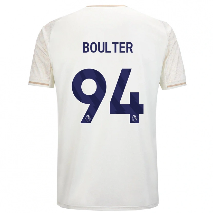 Danxen Barn Evan Boulter #94 Off White Svart Bortetrøye Drakt Trøye 2025/26 Skjorter T-Skjorte