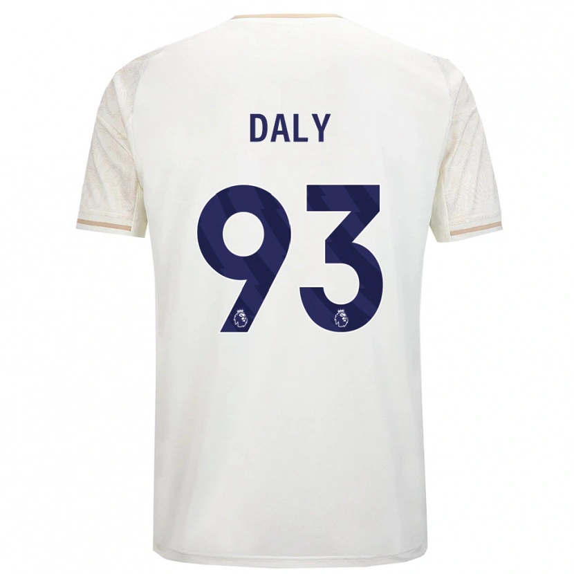 Danxen Barn Cormac Daly #93 Off White Svart Bortetrøye Drakt Trøye 2025/26 Skjorter T-Skjorte