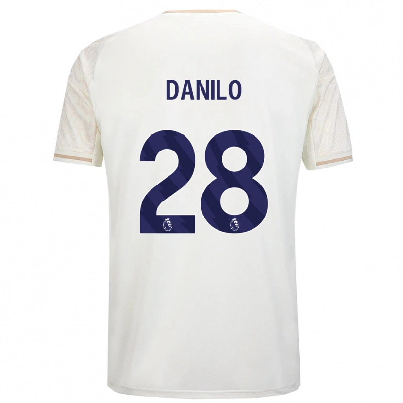 Danxen Barn Danilo #28 Off White Svart Bortetrøye Drakt Trøye 2025/26 Skjorter T-Skjorte