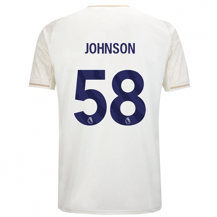 Danxen Barn Pharrell Johnson #58 Off White Svart Bortetrøye Drakt Trøye 2025/26 Skjorter T-Skjorte