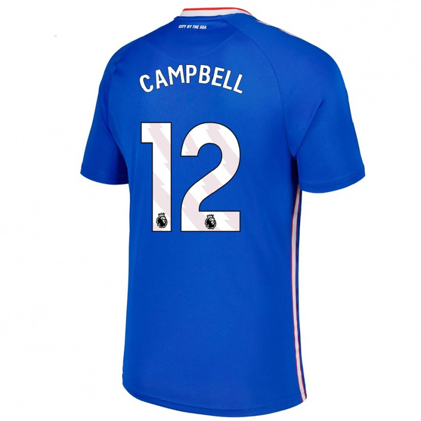 Danxen Barn Lewis Campbell #12 Blå Hvit Bortetrøye Drakt Trøye 2025/26 Skjorter T-Skjorte