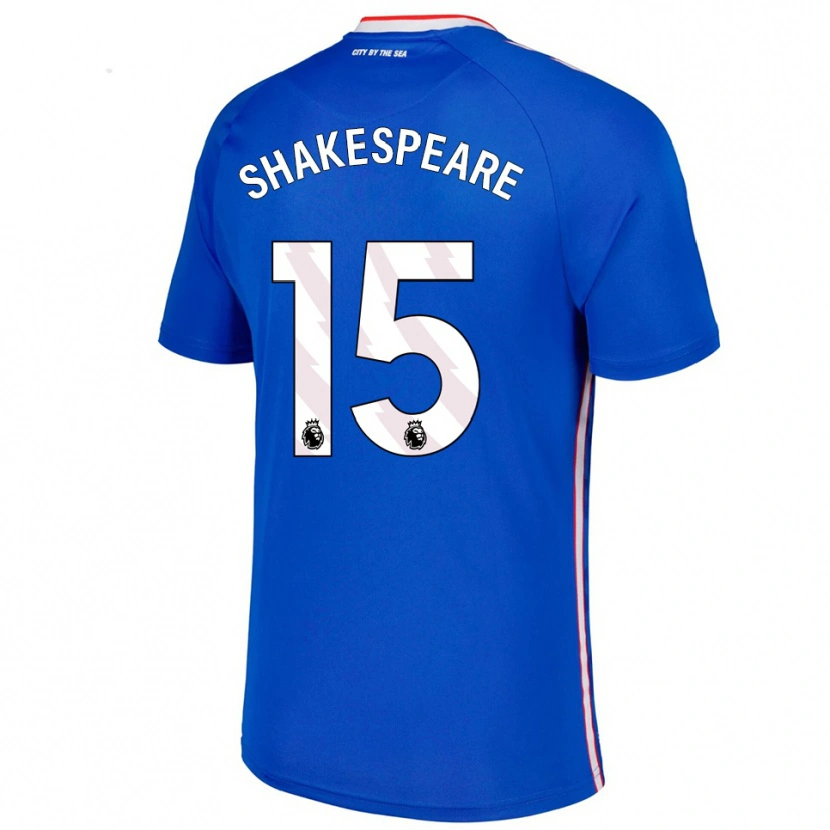 Danxen Barn Caleb Shakespeare #15 Blå Hvit Bortetrøye Drakt Trøye 2025/26 Skjorter T-Skjorte