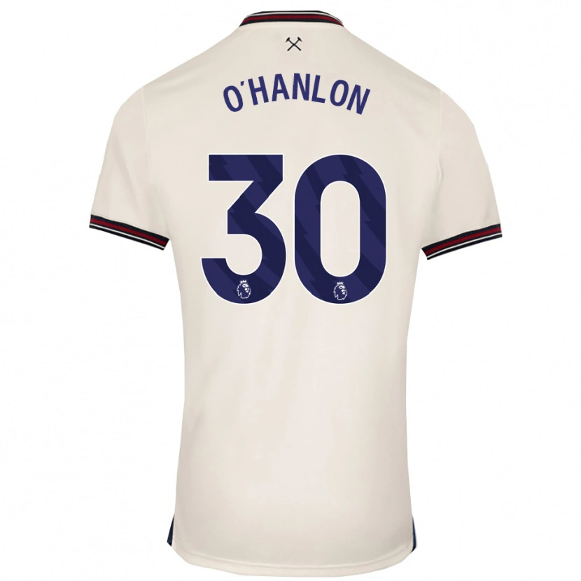 Danxen Barn Katie O'hanlon #30 Off White Bortetrøye Drakt Trøye 2025/26 Skjorter T-Skjorte