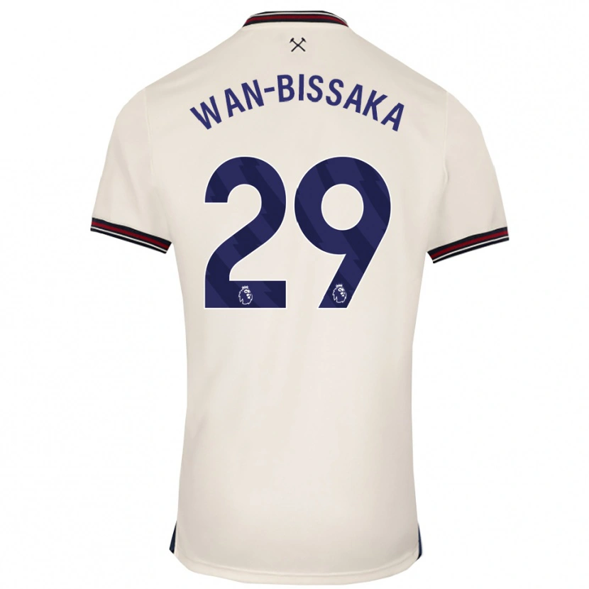 Danxen Barn Aaron Wan-Bissaka #29 Off White Bortetrøye Drakt Trøye 2025/26 Skjorter T-Skjorte