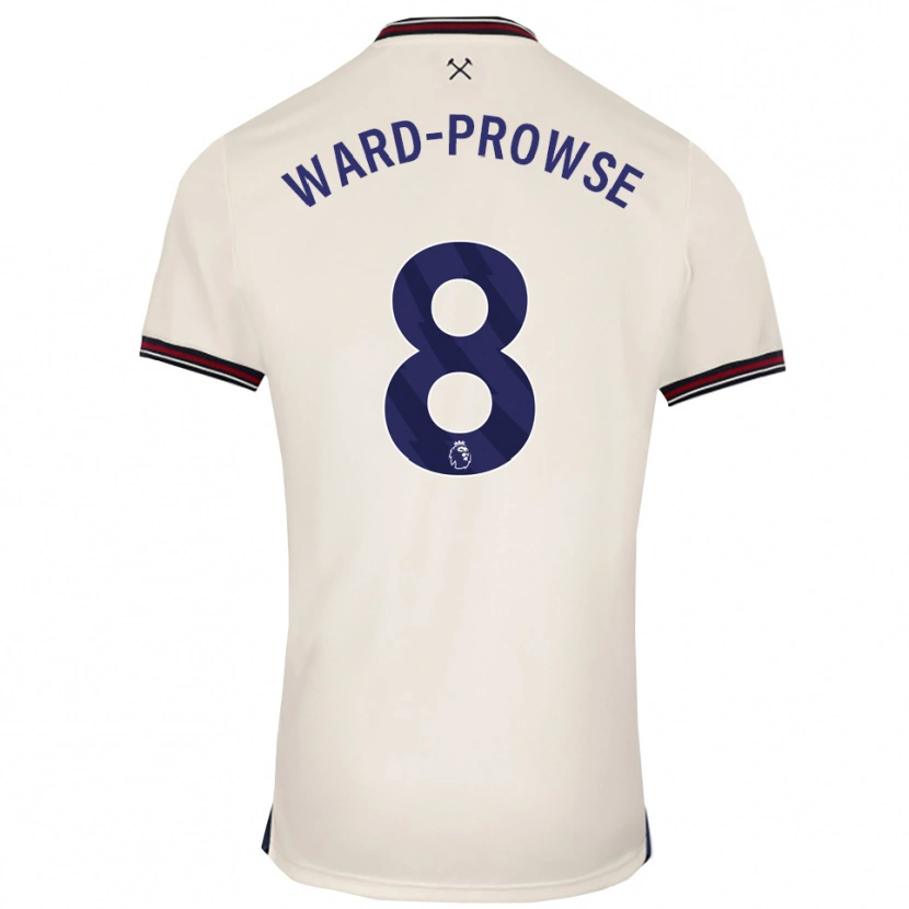 Danxen Barn James Ward-Prowse #8 Off White Bortetrøye Drakt Trøye 2025/26 Skjorter T-Skjorte