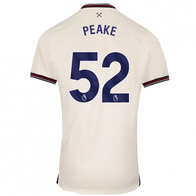 Danxen Barn Lennon Peake #52 Off White Bortetrøye Drakt Trøye 2025/26 Skjorter T-Skjorte