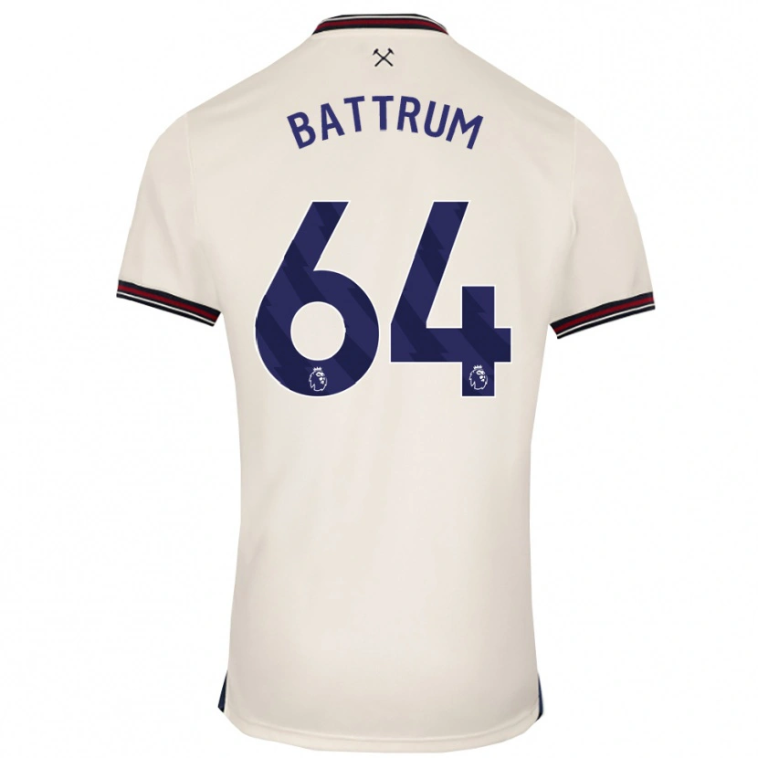 Danxen Barn Ryan Battrum #64 Off White Bortetrøye Drakt Trøye 2025/26 Skjorter T-Skjorte