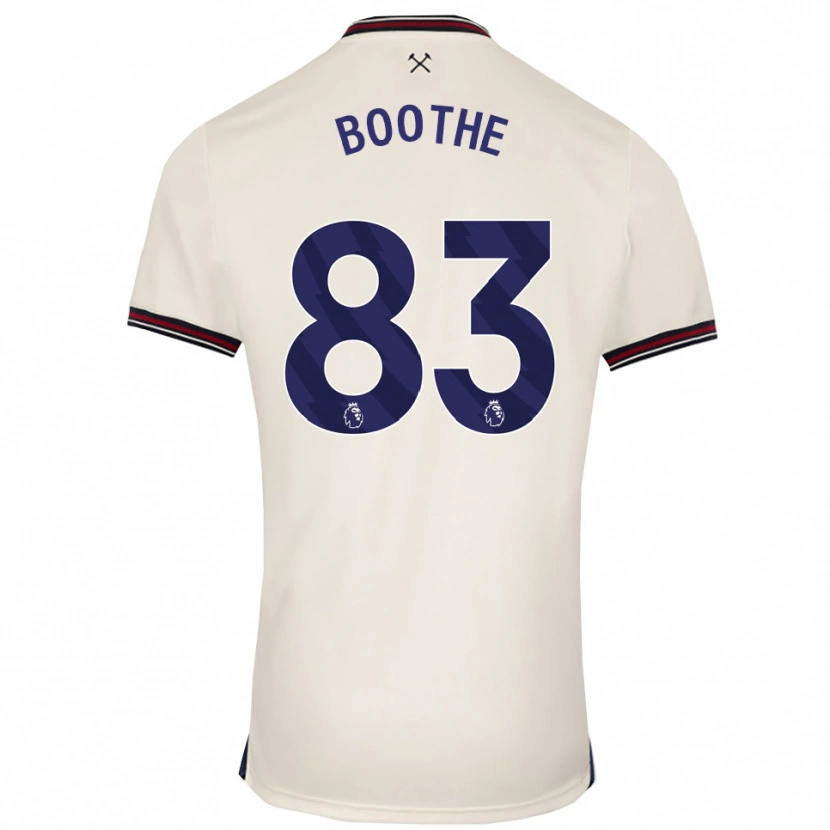 Danxen Barn Sebastian Boothe #83 Off White Bortetrøye Drakt Trøye 2025/26 Skjorter T-Skjorte