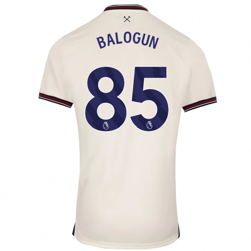 Danxen Barn Majid Balogun #85 Off White Bortetrøye Drakt Trøye 2025/26 Skjorter T-Skjorte