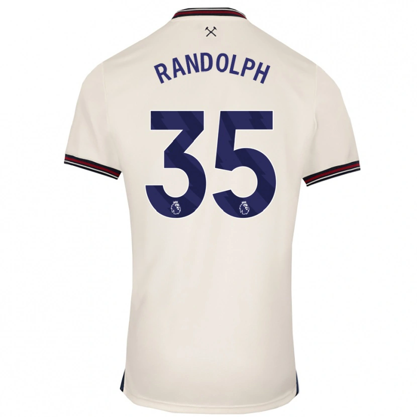 Danxen Barn Darren Randolph #35 Off White Bortetrøye Drakt Trøye 2025/26 Skjorter T-Skjorte