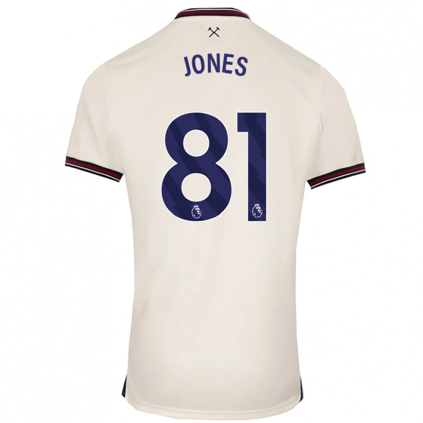 Danxen Barn Liam Jones #81 Off White Bortetrøye Drakt Trøye 2025/26 Skjorter T-Skjorte