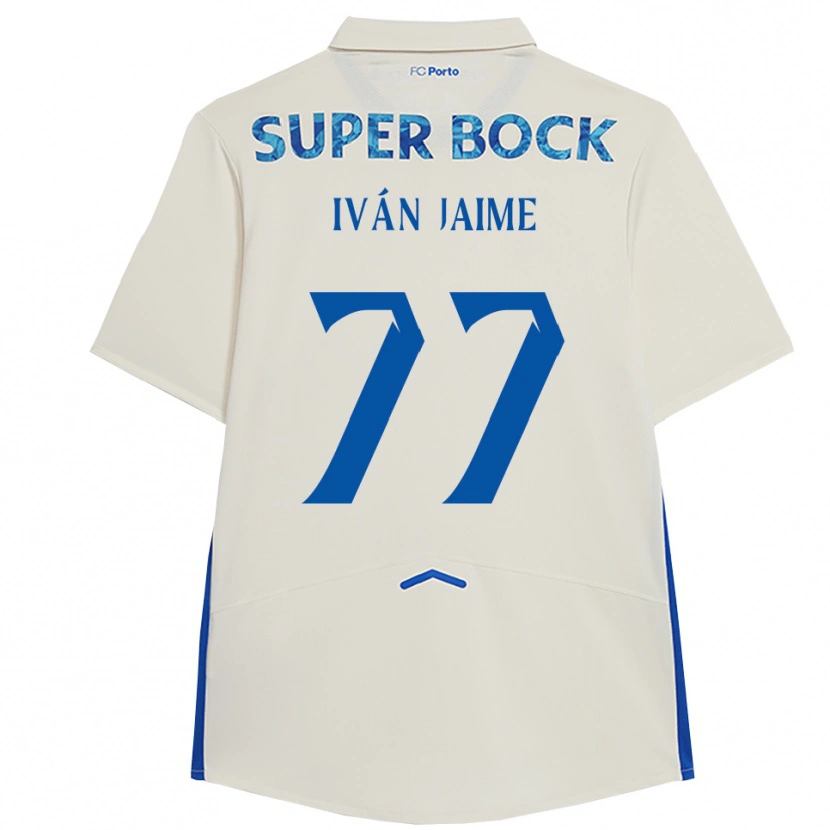 Danxen Barn Iván Jaime #77 Hvit Blå Tredje Sett Drakt Trøye 2025/26 Skjorter T-Skjorte