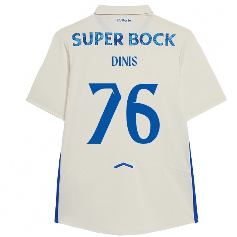 Danxen Barn Dinis #76 Hvit Blå Tredje Sett Drakt Trøye 2025/26 Skjorter T-Skjorte