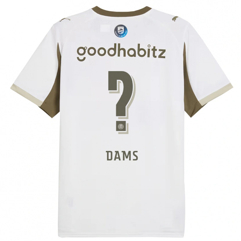 Danxen Barn Matteo Dams #0 Hvit Grå Tredje Sett Drakt Trøye 2025/26 Skjorter T-Skjorte