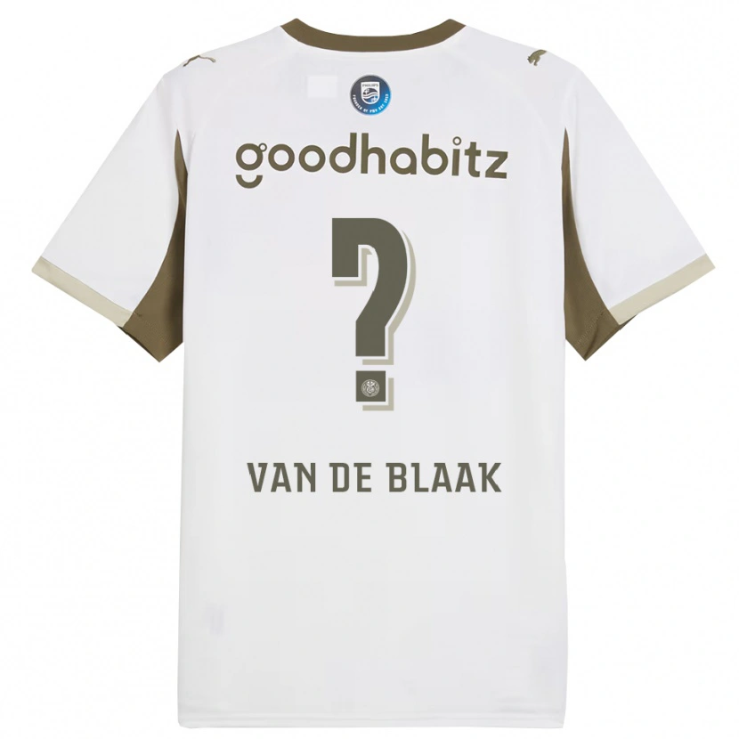 Danxen Barn Emmanuel Van De Blaak #0 Hvit Grå Tredje Sett Drakt Trøye 2025/26 Skjorter T-Skjorte