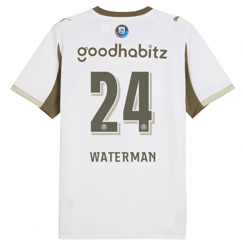 Danxen Barn Boy Waterman #24 Hvit Grå Tredje Sett Drakt Trøye 2025/26 Skjorter T-Skjorte