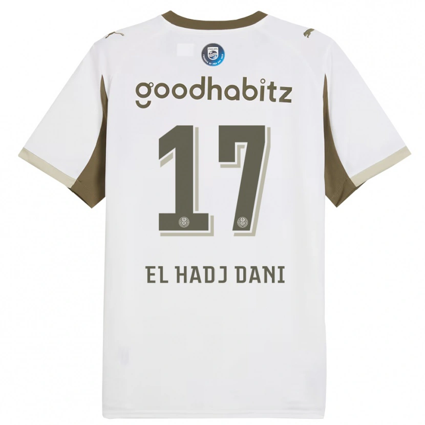 Danxen Barn Soudais El Hadj Dani #17 Hvit Grå Tredje Sett Drakt Trøye 2025/26 Skjorter T-Skjorte
