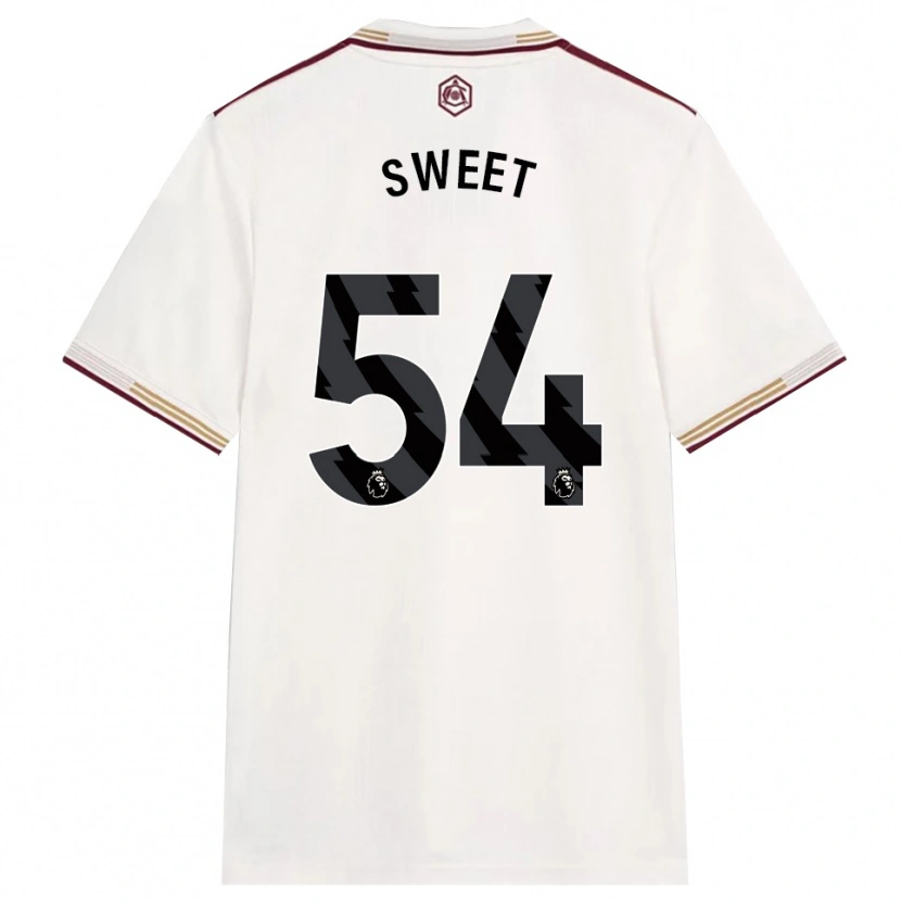 Danxen Barn William Sweet #54 Off White Burgunder Tredje Sett Drakt Trøye 2025/26 Skjorter T-Skjorte