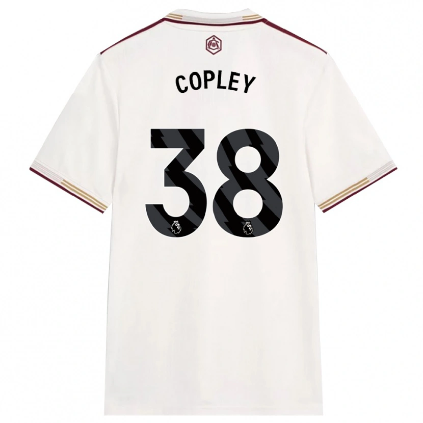 Danxen Barn Louie Copley #38 Off White Burgunder Tredje Sett Drakt Trøye 2025/26 Skjorter T-Skjorte