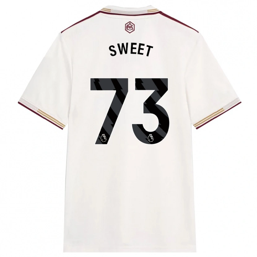 Danxen Barn James Sweet #73 Off White Burgunder Tredje Sett Drakt Trøye 2025/26 Skjorter T-Skjorte