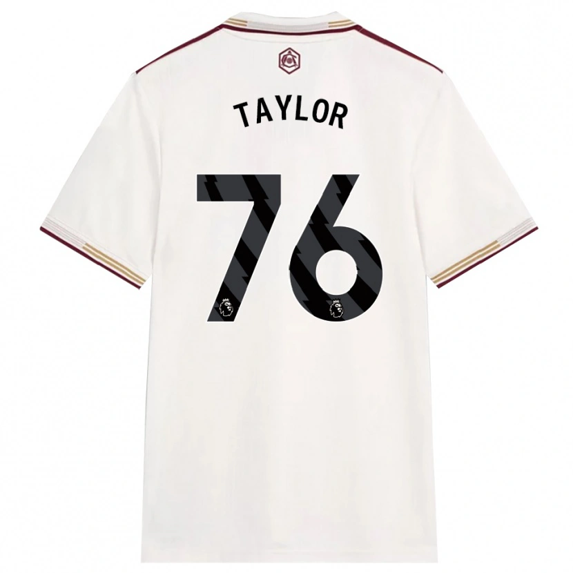 Danxen Barn Kido Taylor Hart #76 Off White Burgunder Tredje Sett Drakt Trøye 2025/26 Skjorter T-Skjorte