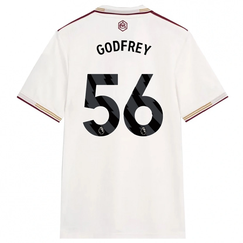 Danxen Barn Freya Godfrey #56 Off White Burgunder Tredje Sett Drakt Trøye 2025/26 Skjorter T-Skjorte