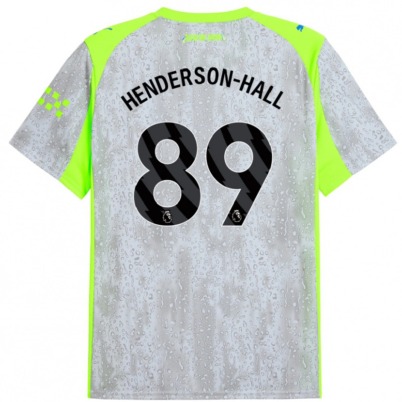 Danxen Barn Matty Henderson-Hall #89 Grå Gul Tredje Sett Drakt Trøye 2025/26 Skjorter T-Skjorte