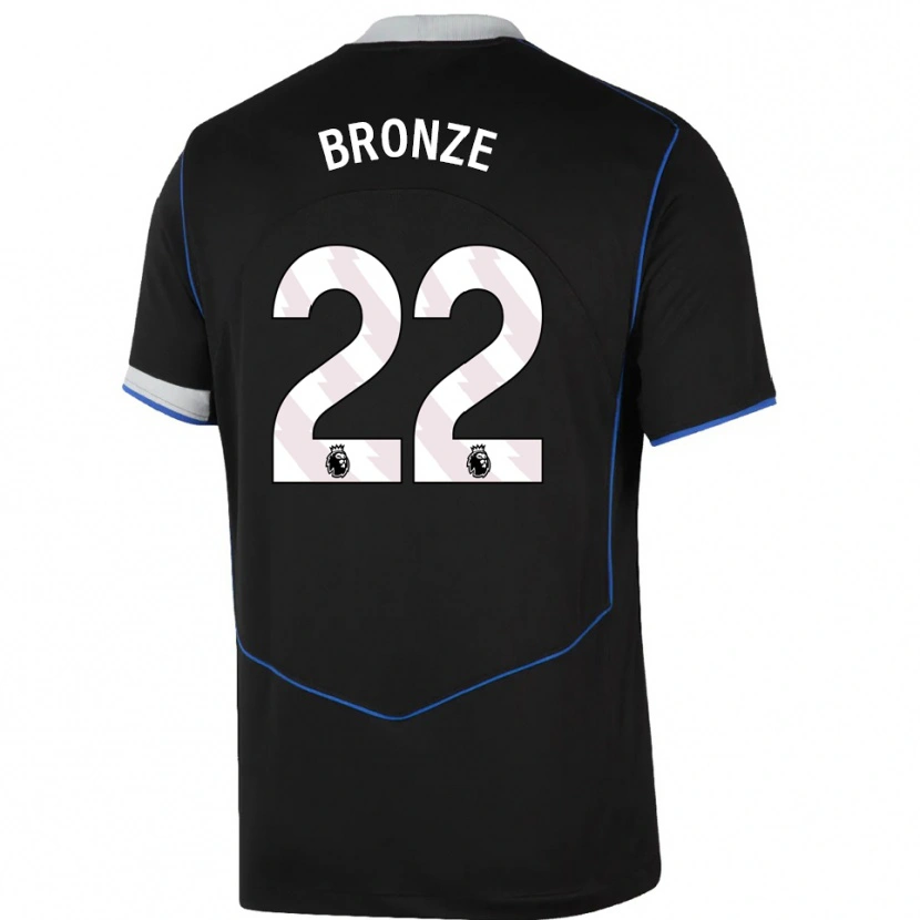 Danxen Barn Lucy Bronze #22 Svart Blå Sølv Tredje Sett Drakt Trøye 2025/26 Skjorter T-Skjorte