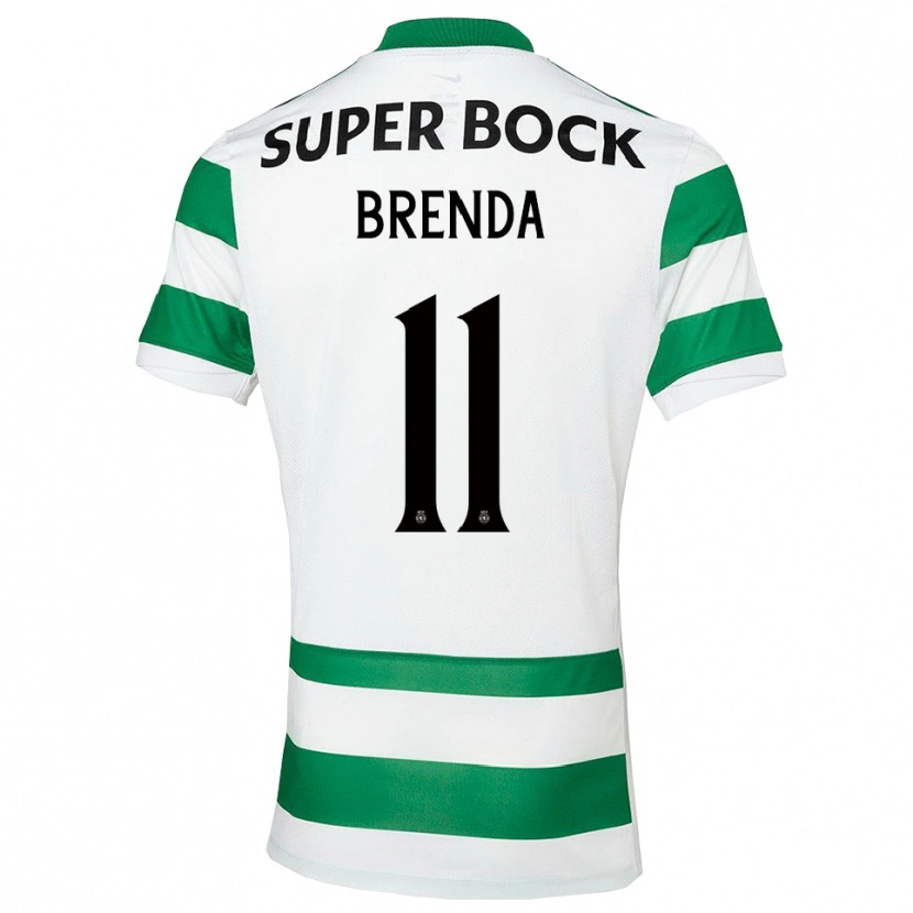 Danxen Mann Brenda Pérez Soler #11 Grønn Hvit Hjemmetrøye Drakt Trøye 2025/26 Skjorter T-Skjorte