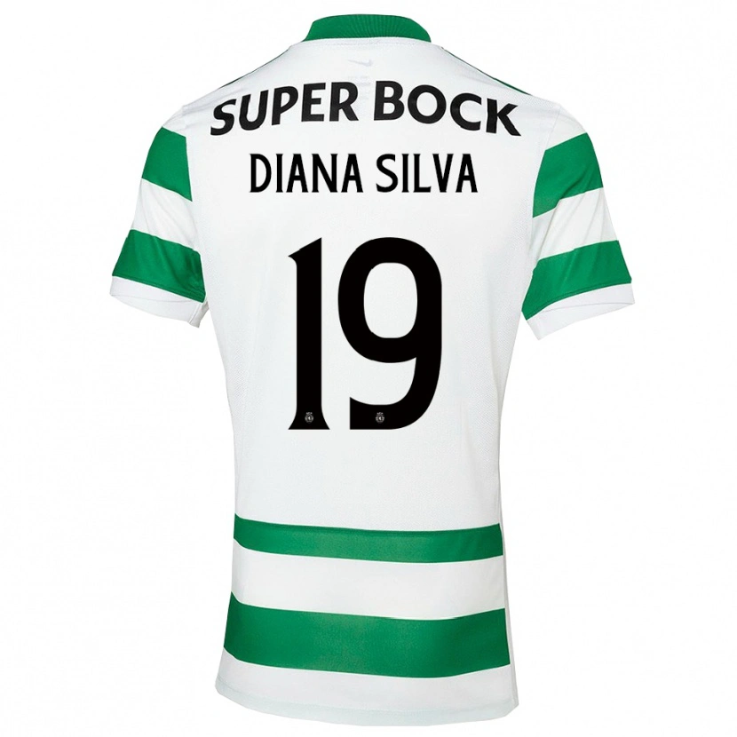Danxen Mann Diana Micaela Abreu De Sousa E Silva #19 Grønn Hvit Hjemmetrøye Drakt Trøye 2025/26 Skjorter T-Skjorte
