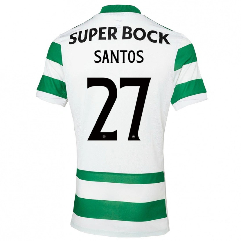 Danxen Mann Alisson Santos #27 Grønn Hvit Hjemmetrøye Drakt Trøye 2025/26 Skjorter T-Skjorte
